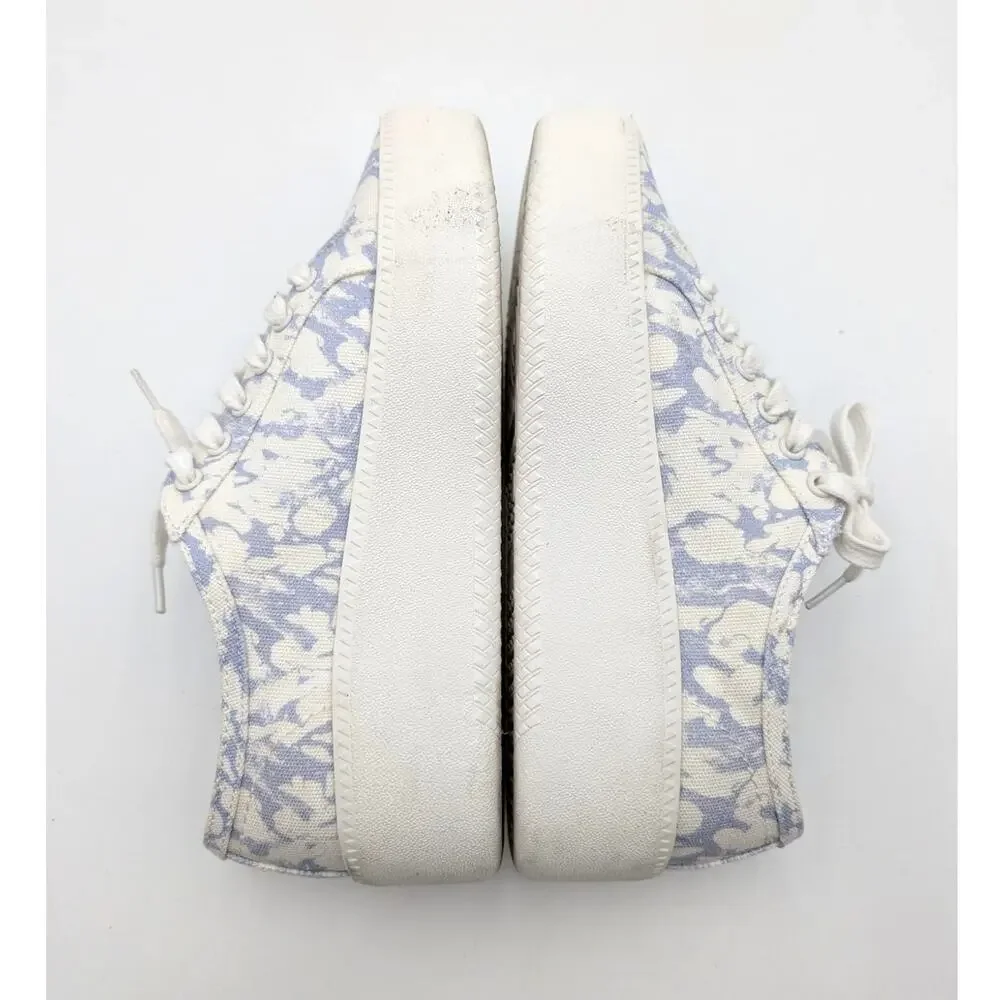 Open Edit Edlandyn Platform Sneakers Women's Blue Marble Size US6.5M EU36.5